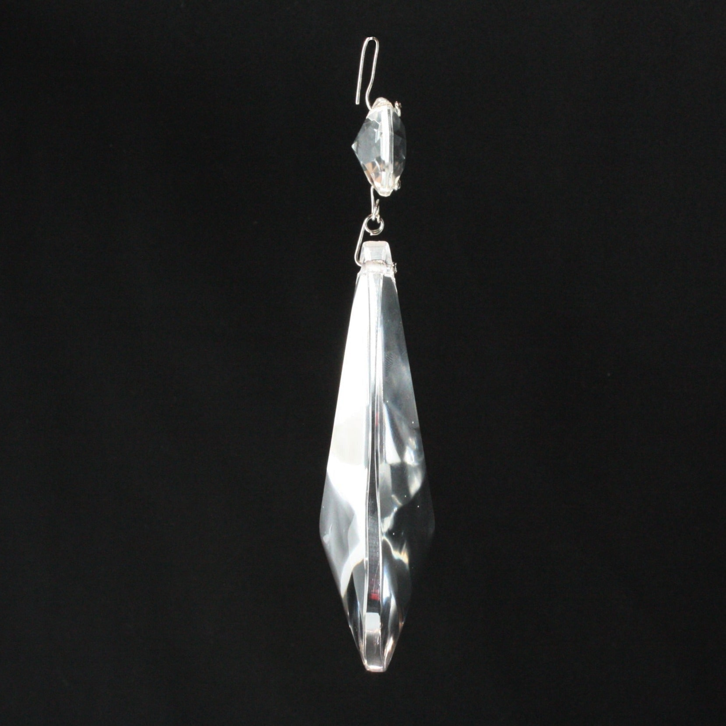 Czech Crystal Smooth Radiant Teardrop w/ Top Bead