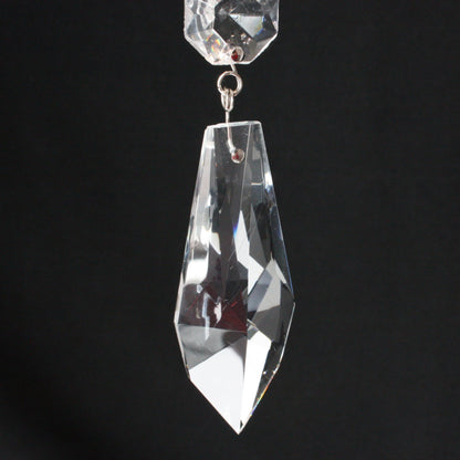 Turkish Full Cut Crystal Prism w/ Top Bead<br> (2 Sizes)