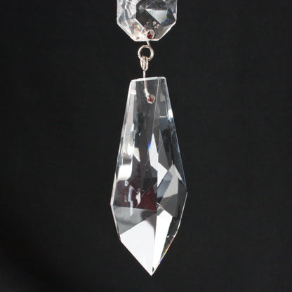 Turkish Full Cut Crystal Prism w/ Top Bead<br> (2 Sizes)