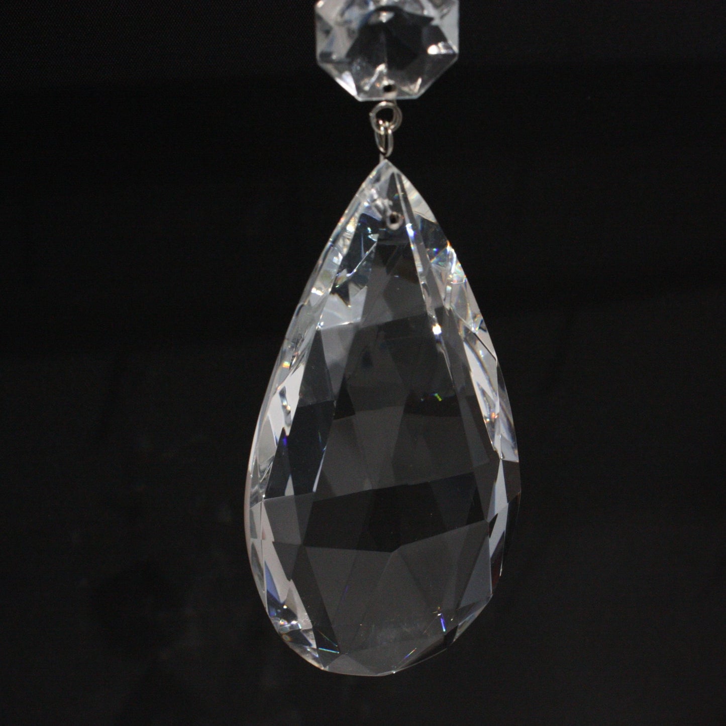 Turkish Crystal Full Cut Teardrop w/ Top Bead