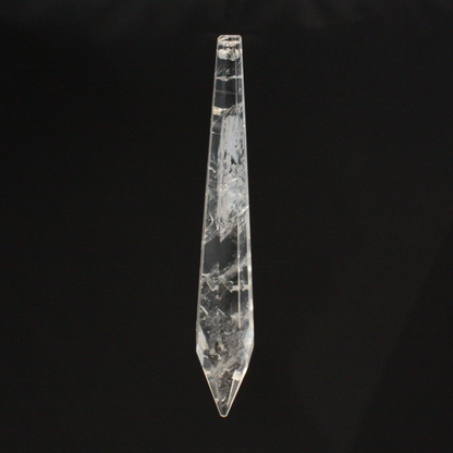 5" Rock Crystal U-Drop
