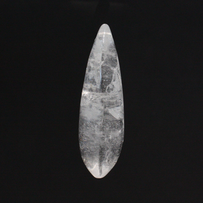 63mm Rock Crystal Elongated Full Pear