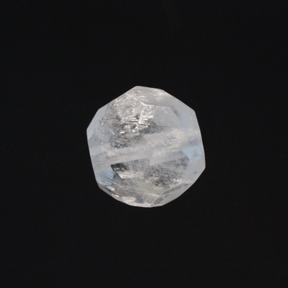 Rock Crystal Cut Bead with Thru-Hole