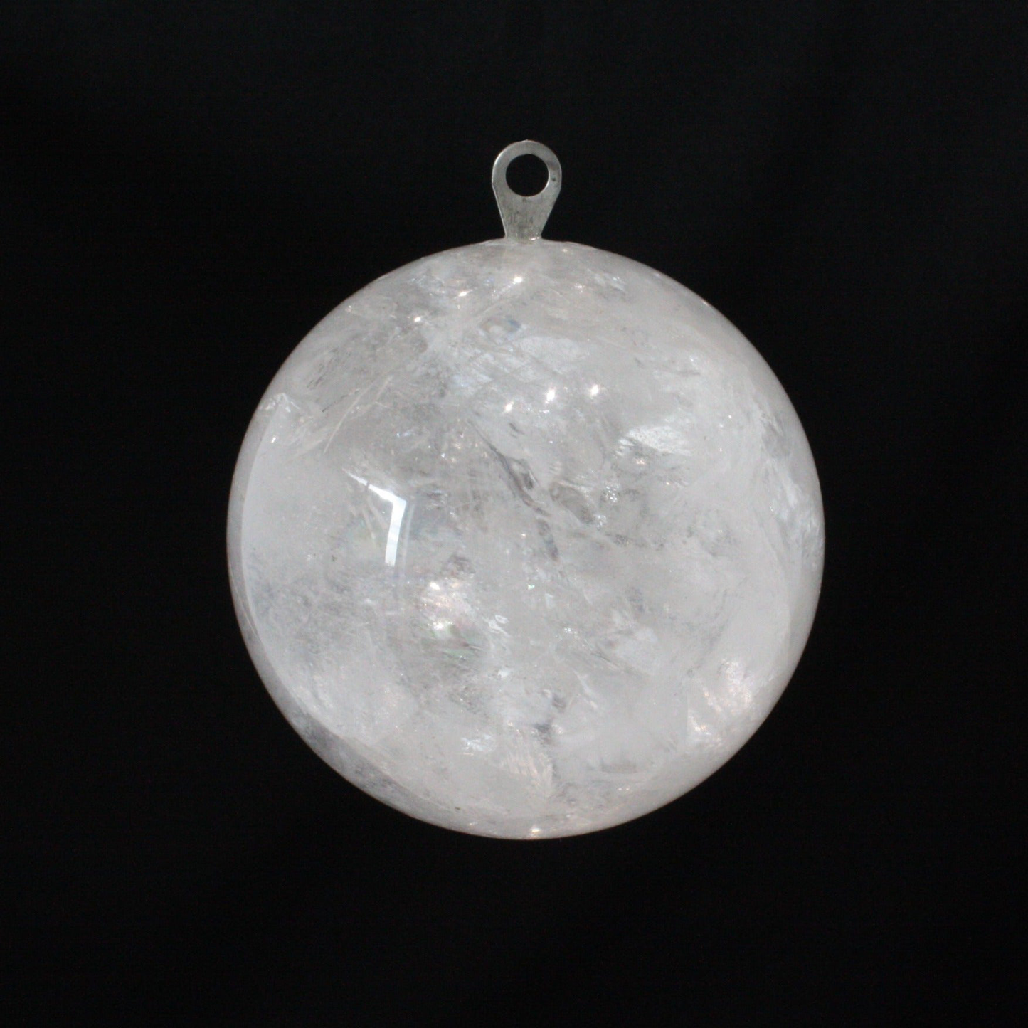Rock Crystal Smooth Ball, Pilot Hole