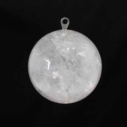 Rock Crystal Smooth Ball, Pilot Hole