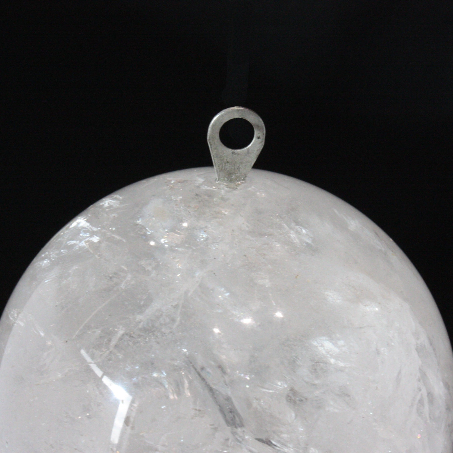 Rock Crystal Smooth Ball, Pilot Hole