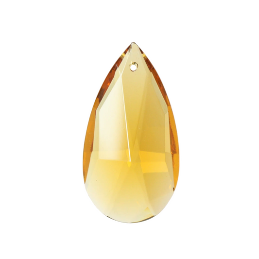 Czech 2" Colored Full Cut Teardrop