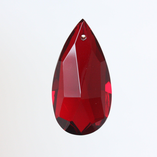 2-1/2" Colored Czech Crystal Full Cut Teardrop