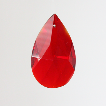 2" Colored Full Cut Teardrop, no top bead