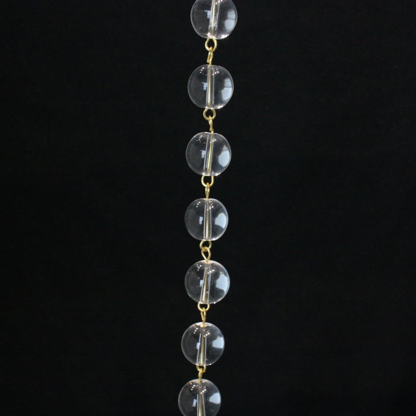 39" Clear Uniform Smooth Round Bead Chain