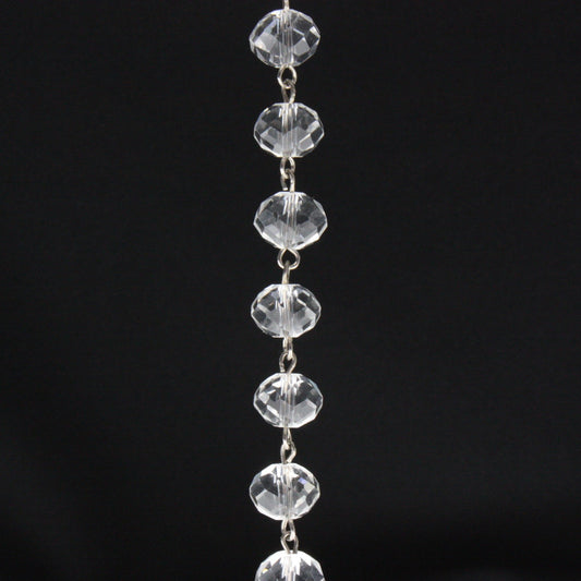 39" 8mm Clear Cut Bead Chain, Chrome