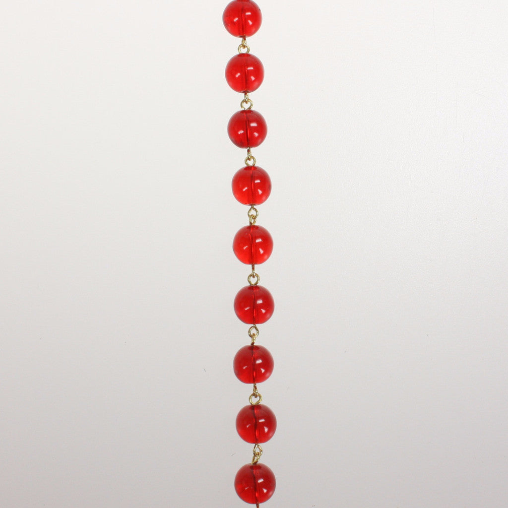 Colored 10mm Smooth Bead Chain, 1 Meter