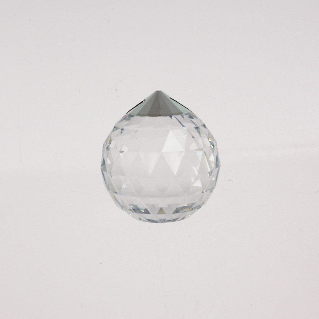 SWAROVSKI STRASS®<br>40mm Crystal Ball w/ Silver Top