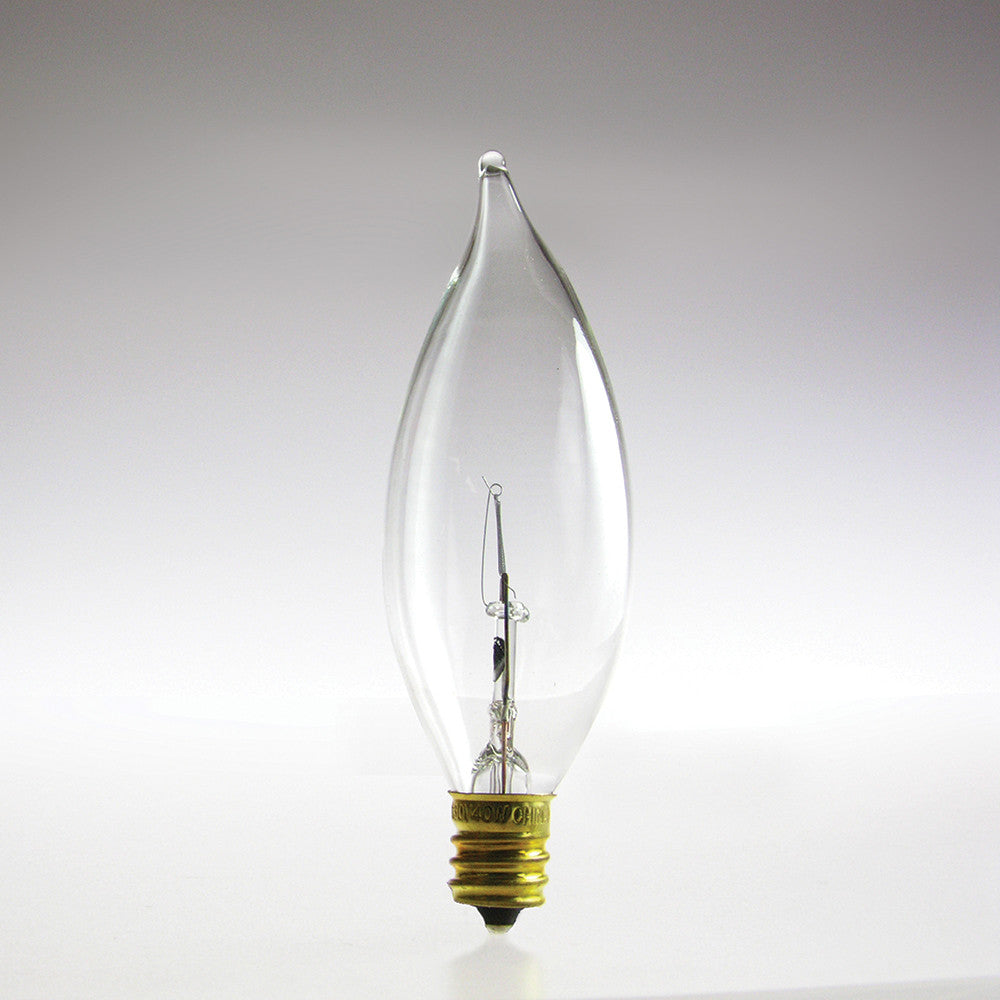 Clear Turn Tip Bulb, cb <br>(Box of 25) 2 wattages
