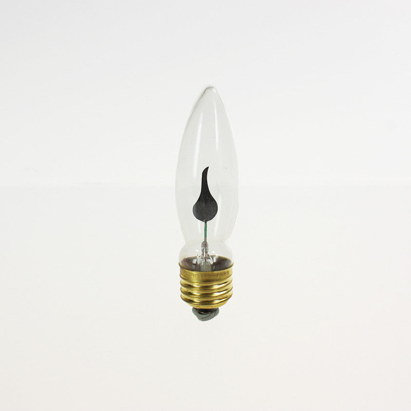 3 Watt Flicker Flame Blunt Tip Bulb, cb or mb<br> (Each)