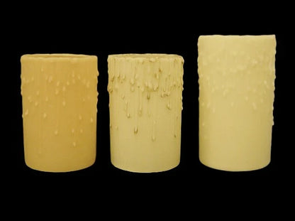 6" x 4" Translucent Honey Beeswax Candle Cover (Drip or No Drip)
