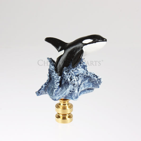 Jumping Whale Finial