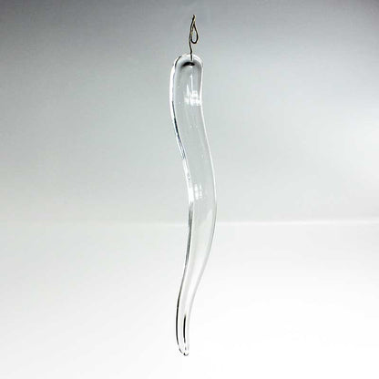 5" Colored Murano Glass Wave Dangle