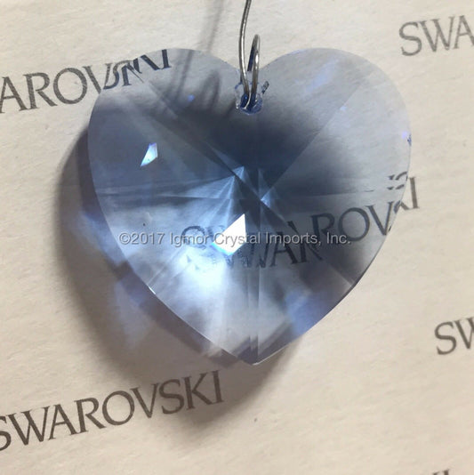 SWAROVSKI® STRASS 8781-28MM Heart Pendant *Med Sapphire*