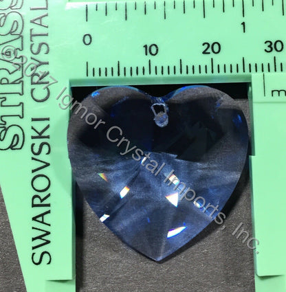 SWAROVSKI® STRASS 8781-28MM Heart Pendant *Med Sapphire*