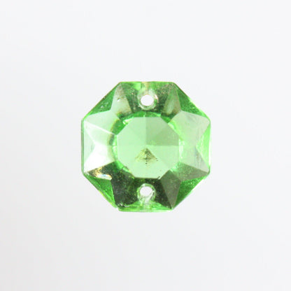 Colored 14mm 2 Hole Pressed Octagon <br> (Various Sizes/Colors)