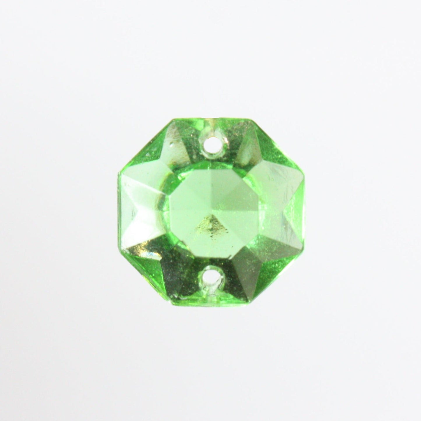 Colored 14mm 2-Hole Pressed Octagon <br> (Various Sizes/Colors)