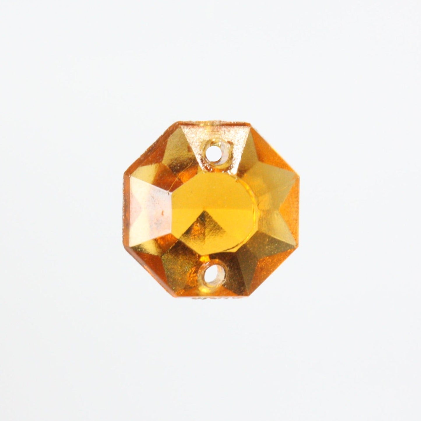 Colored 14mm 2 Hole Pressed Octagon <br> (Various Sizes/Colors)