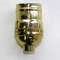 Medium brass socket