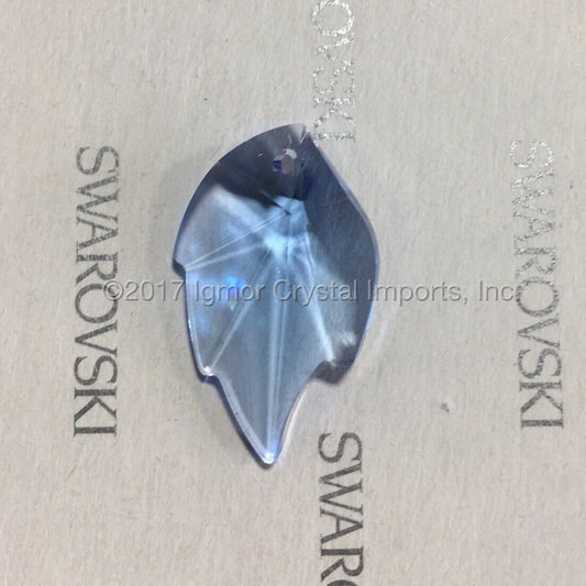 SWAROVSKI® STRASS 8805-26MM Leaf Pendant *Med Sapphire* (10PCS)