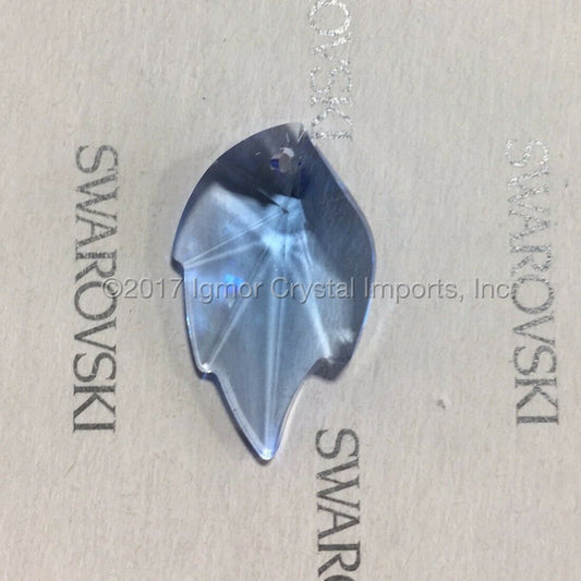 SWAROVSKI® STRASS<br>26mm Colored Leaf Pendant (No Logo)