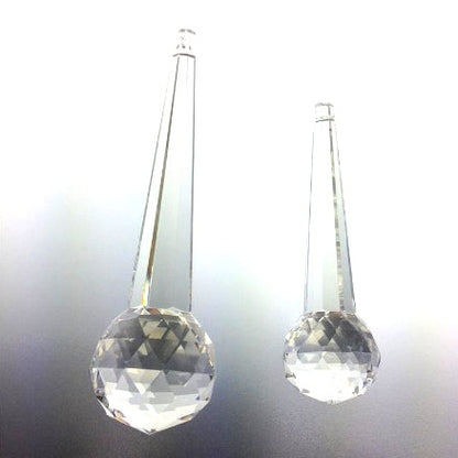 ASFOUR® Crystal<br>Clear Hexagon Drop w/ Faceted Ball