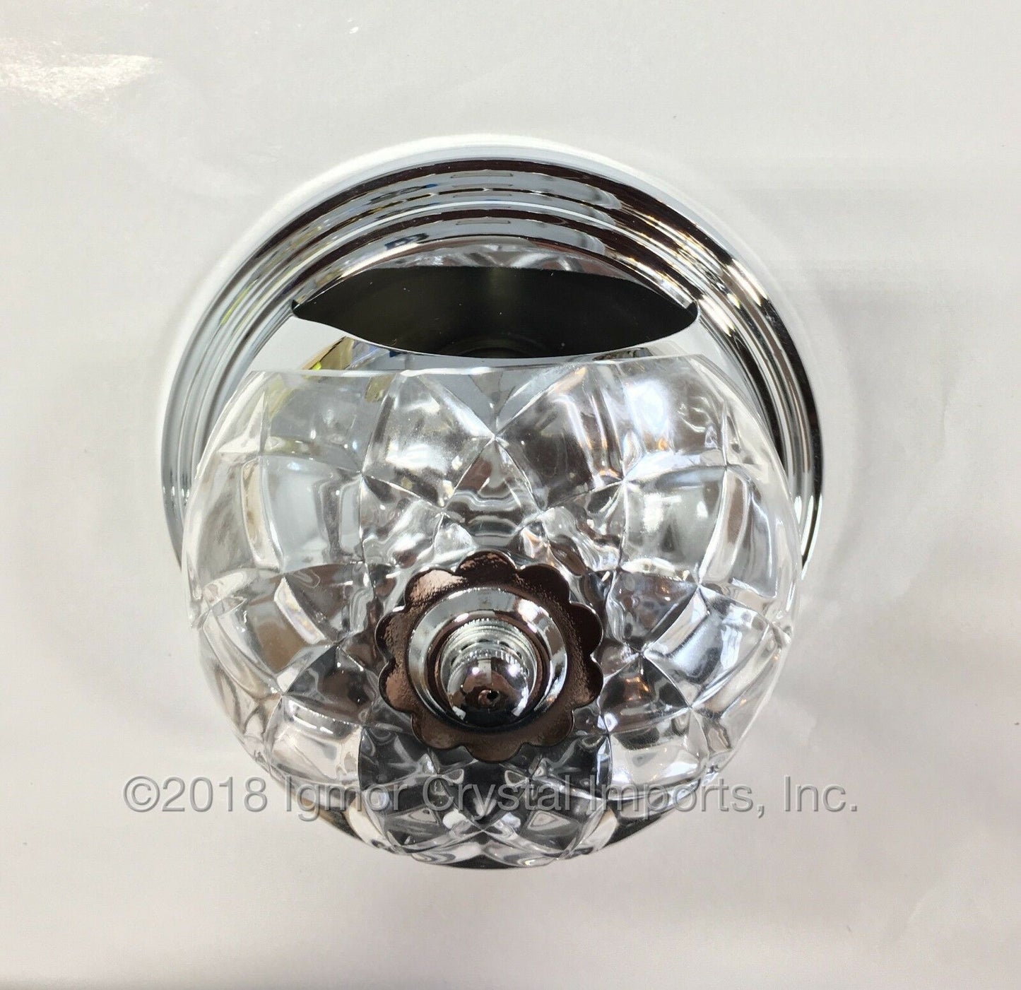 6" x 4-1/8" Chrome Wall Sconce