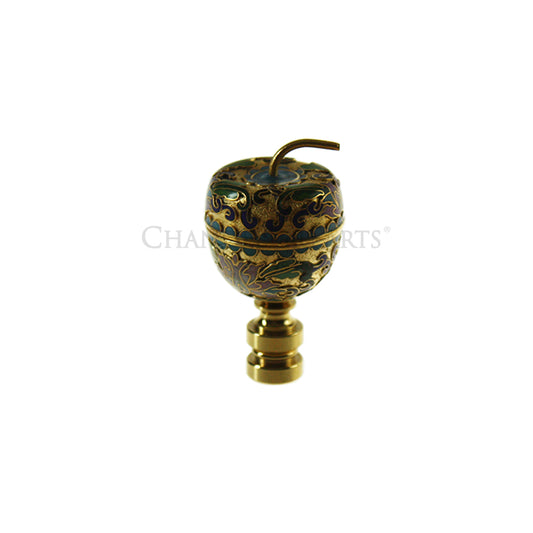 Cloisonné Apple Finial